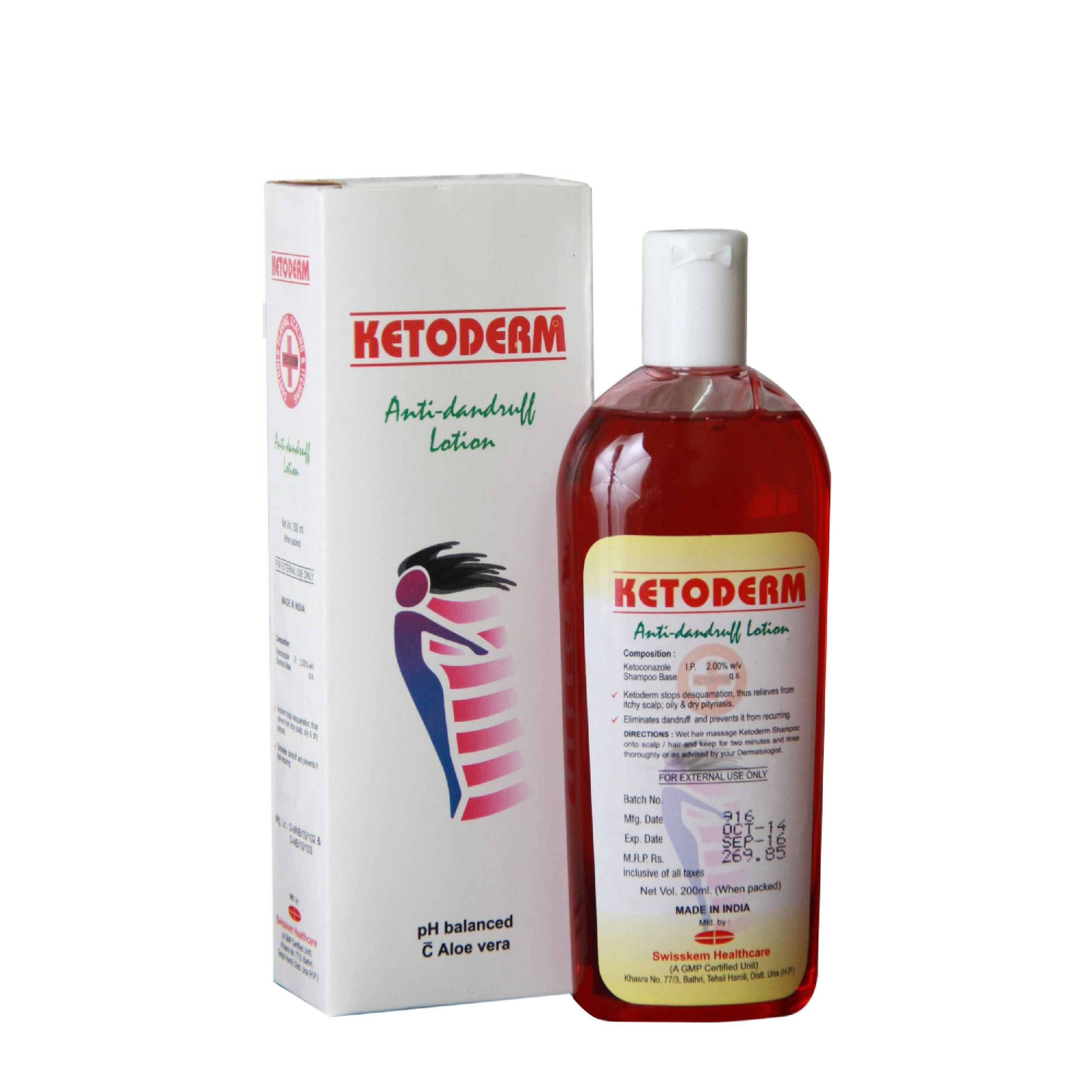 Ketoderm Unisex Shampoo